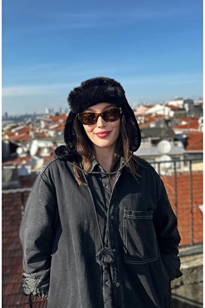 Mollycrush قبعة طيار من الصوف مع بوم بوم |   شتوي