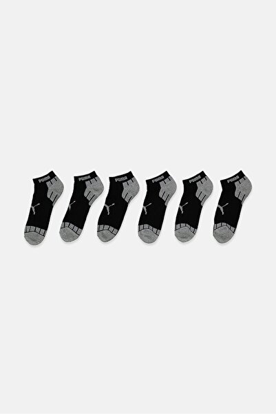 Puma Men 6 Pairs Athletic Low Cut Socks, Black