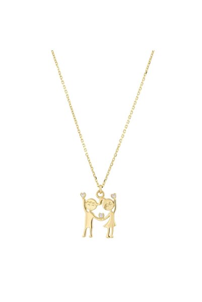 Koçak 14 Ayar Elele Tasarım Altın Kolye