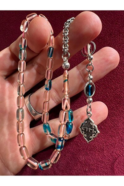 TTS TÜRK TESBİH SANATI سبحة من حجر العنبر الناري مقاس 4/7 مم