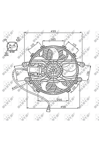 NRF Ventilator Radiator Bmw 3