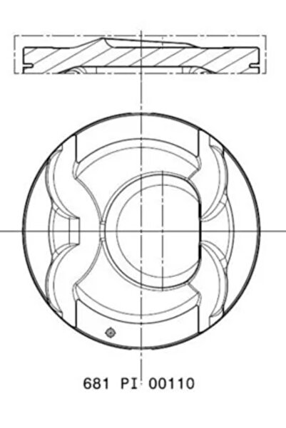 MAHLE Piston Hyundai Accent 4/Elantra 5 Limuzina/Elantra 6 Limuzina Kia Caren...