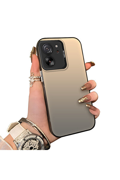 ucuc Xiaomi Mi 13T Pro/Mi 13T Uyumlu Silikon Kenar Sert Arka Anti Düşme Telef...