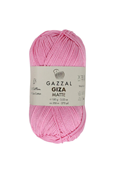 Gazzal Giza Matte %100 Merserize Pamuk – 100 g 250 m İnce Mat Örgü İpi-5592