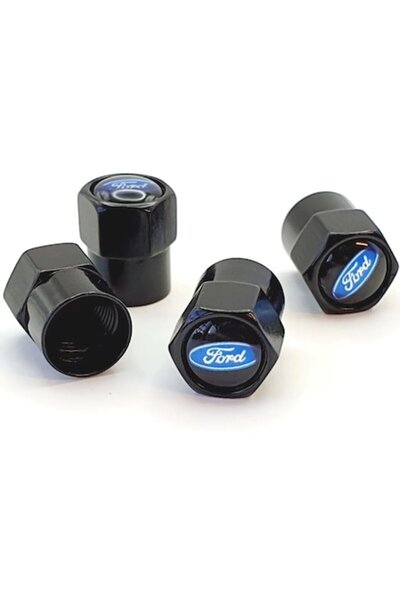 Sarphia Store Set de 4 capace de supapă auto din aluminiu, hexagonale, Ford, ...