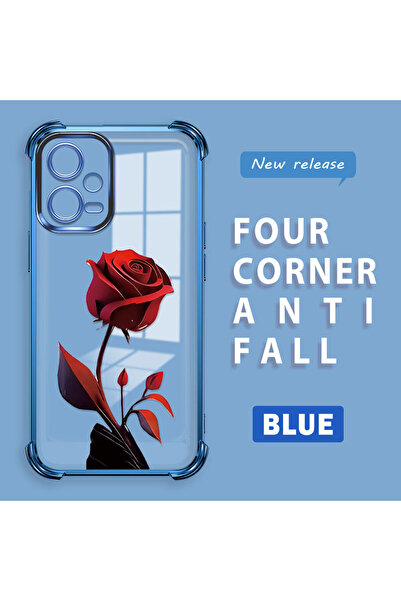 ucuc حافظة من السيليكون الشفاف المتوافقة مع هاتف Xiaomi Poco X5 5G بأربعة زوا...