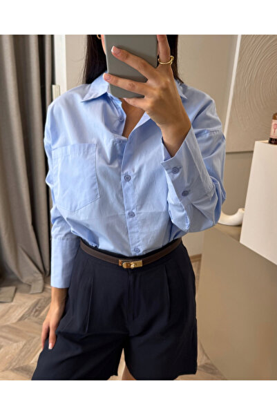 her place Şehir boy lacivert Şort