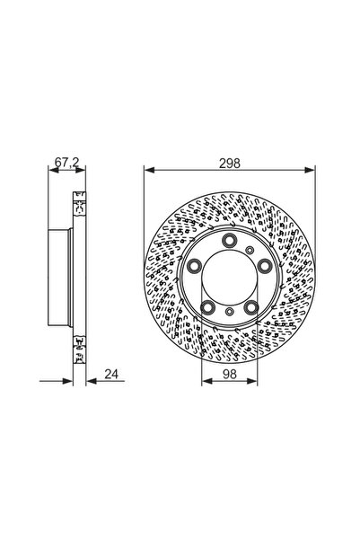 Bosch Disc Frana Porsche Boxster/Cayman