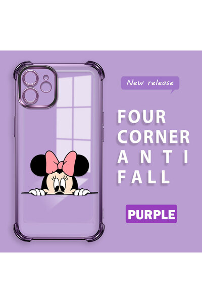 ucuc حافظة من السيليكون الشفاف المتوافقة مع هاتف iPhone 12 بأربعة زوايا سميكة...