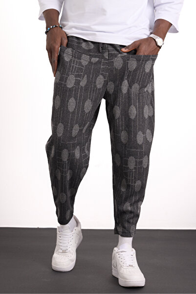 Superbluemexico Unisex Jacquard Patterned New Generation Cut Front Pocket Trousers