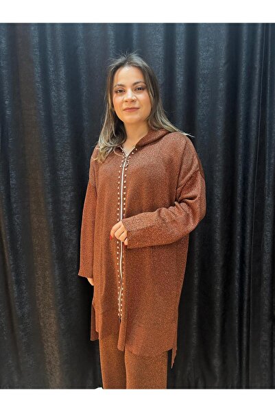 Elit Butik Glittery Zippered Knitwear Set