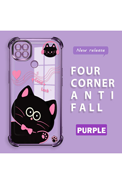 ucuc حافظة شفافة متوافقة مع هاتف Xiaomi Redmi 9C مضادة للسقوط، تصميم من السيل...