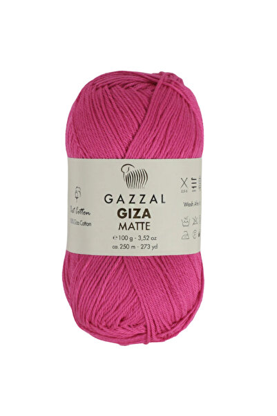 Gazzal Giza Matte %100 Merserize Pamuk – 100 g 250 m İnce Mat Örgü İpi-5569