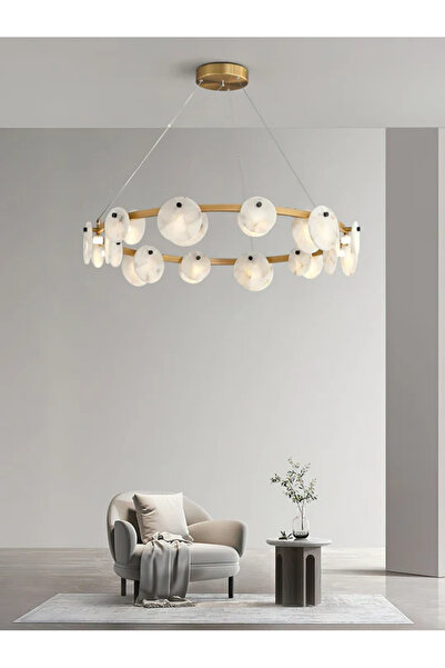 RONİSU AYDINLATMA Austen Mermer Avize – Modern ve Zarif Tasarım, Lüks Aydınla...