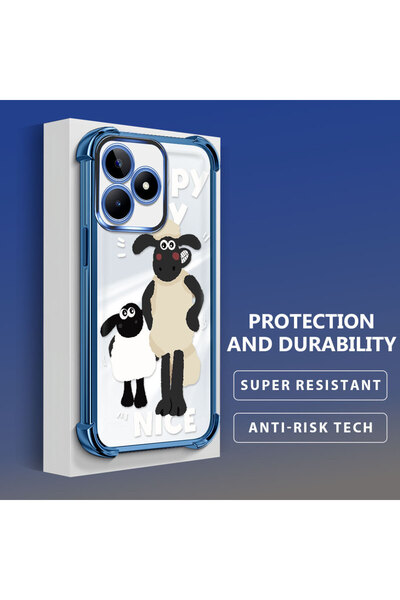 ucuc حافظة مضادة للسقوط متوافقة مع هاتف Realme C51، حماية سميكة من السيليكون ...