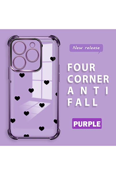 ucuc حافظة سيليكون شفافة مضادة للسقوط ومتوافقة مع هاتف Tecno Spark 20/20C