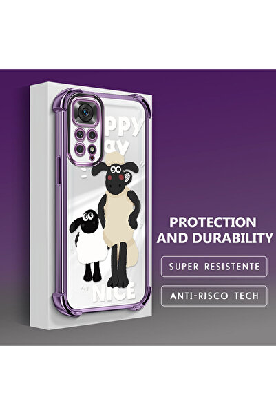 ucuc جراب شفاف متوافق مع هاتف Xiaomi Redmi Note 11، مضاد للسقوط، حماية سميكة ...