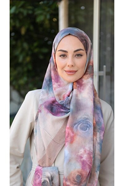 locella Desenli Kraş Şal Somon-6