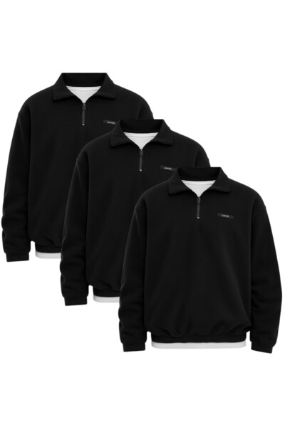 pandy 3'lü Paket Unisex Standart Fit Rahat Kesim Tüylenme Yapmayan Soğuk Geçi...