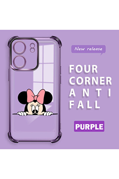 ucuc جراب شاومي ريدمي 13C متوافق مع السيليكون الشفاف، ذو أركان أربعة، سميك وم...