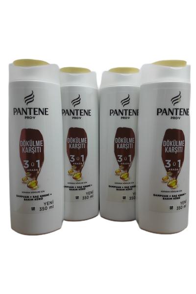 Pantene Pro-V Anti-Hair Loss 3 in 1 350 ml Shampoo X 4 Pieces