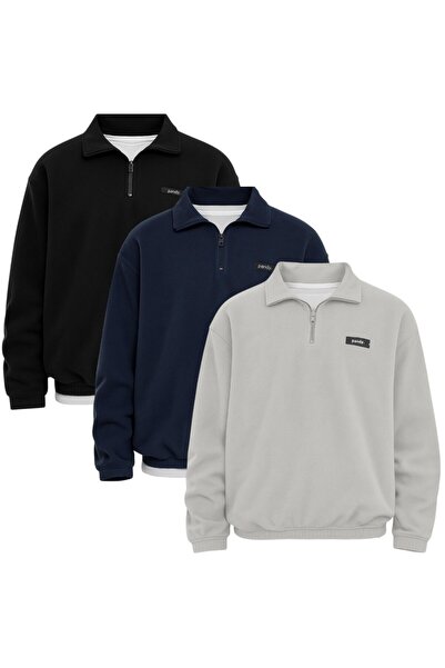 pandy 3'lü Paket Unisex Standart Fit Rahat Kesim Tüylenme Yapmayan Soğuk Geçi...