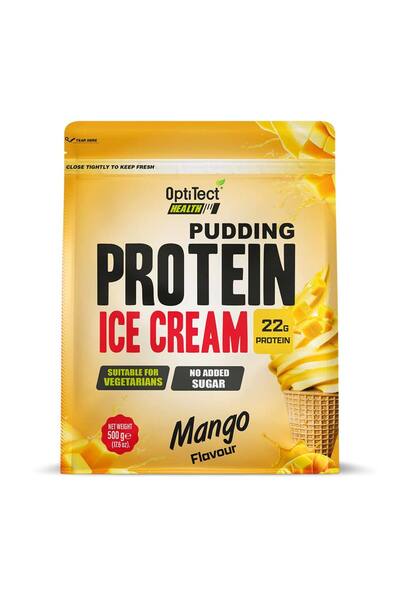 OptiTect آيس كريم بودينغ البروتين الصحي، مانجو، 500 جرام، نسبة عالية من البروتين