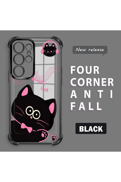 ucuc حافظة شفافة مضادة للسقوط متوافقة مع هاتف سامسونج جالاكسي S22 الترا، تصمي...