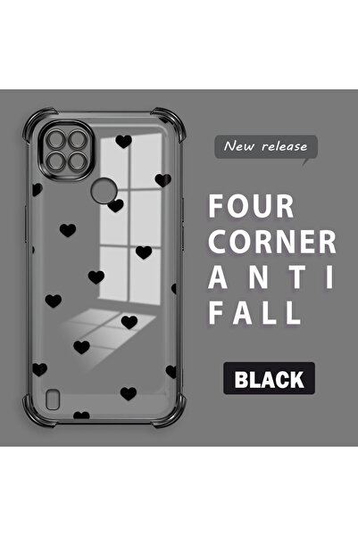 ucuc حافظة من السيليكون الشفاف المقاوم للسقوط ومتوافقة مع هاتف Realme C21