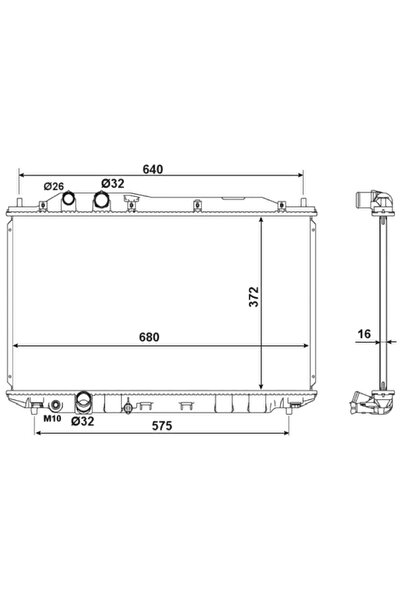 NRF Radiator Racire Motor Honda Civic 8 Limuzina