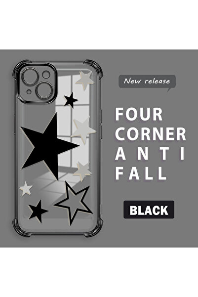 ucuc حافظة من السيليكون الشفاف المتوافقة مع هاتف iPhone 14 Plus بأربعة زوايا ...