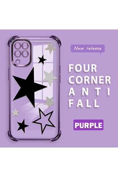 ucuc حافظة من السيليكون الشفاف المتوافقة مع هاتف Samsung Galaxy M12/A12 بأربع...