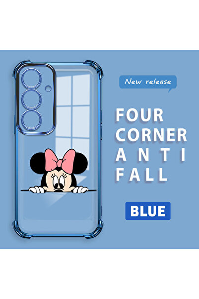 ucuc جراب سامسونج جالاكسي S25 متوافق من السيليكون الشفاف المطلي، سميك من أربع...