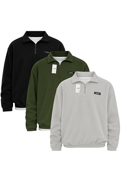 pandy 3 قطع من سترات الصوف المقاومة للبرد ذات المقاس القياسي للجنسين، مريحة و...