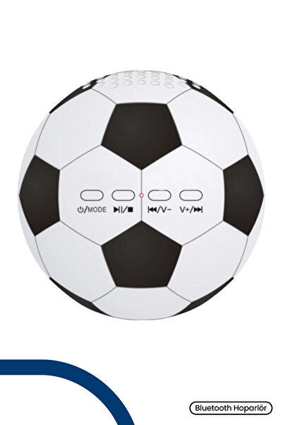 GOLDMASTER Futbol Topu Tasarımlı Taşınabilir SD Kartlı Bluetooth Speaker Hopa...