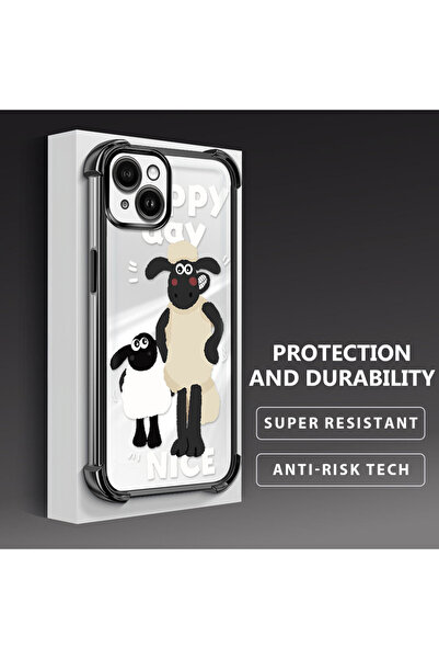 ucuc حافظة شفافة متوافقة مع هاتف iPhone 14 Plus مضادة للسقوط، حماية من السيلي...