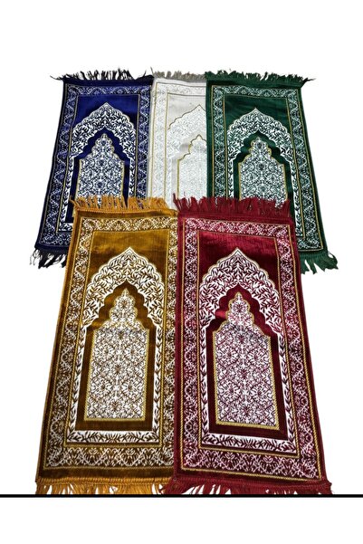 OBRNHOMEN 2 قطعة سجادة صلاة مخملية للأطفال، هدية للحج والعمرة