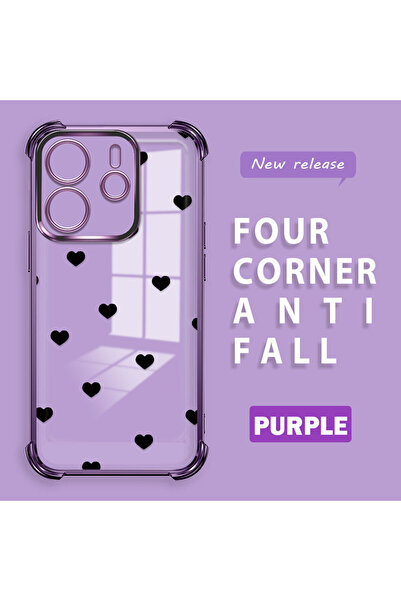 ucuc غطاء حماية شفاف من السيليكون مضاد للسقوط وسميك من أربع زوايا متوافق مع ه...