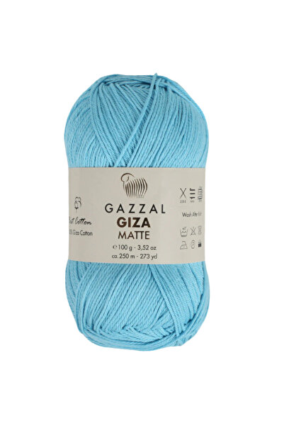 Gazzal Giza Matte %100 Merserize Pamuk – 100 g 250 m İnce Mat Örgü İpi-5580