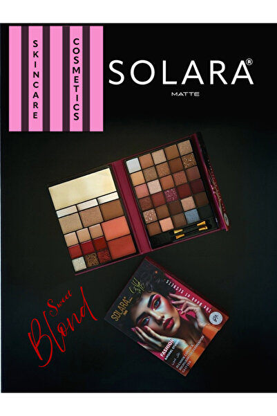 Solara Matte ظل عيون 36 لون مع كونسيلر وهايليتر وحمرا شفاه من سولاار
