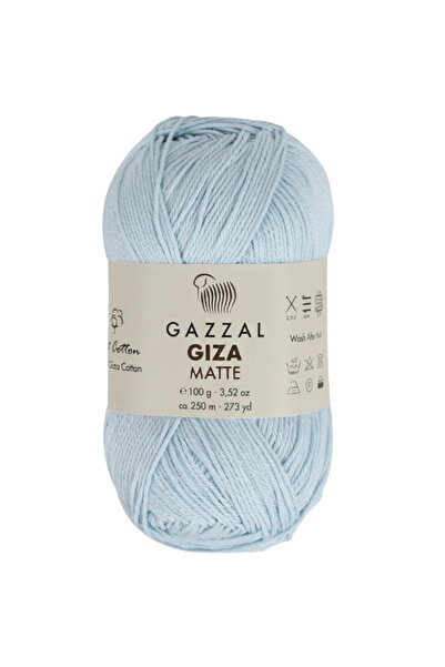 Gazzal Giza Matte %100 Merserize Pamuk – 100 g 250 m İnce Mat Örgü İpi-5573