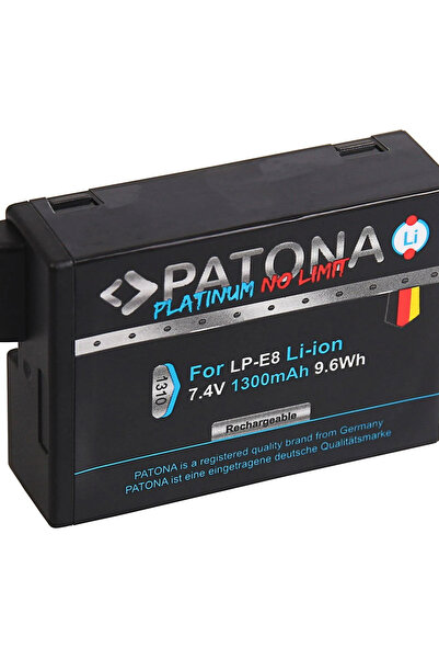 Patona Μπαταρία Platinum 1140mAh συμβατή με Canon LP-E8 LP-E8+ για 550D 600D ...