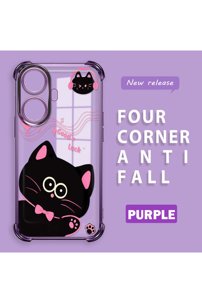 ucuc حافظة شفافة متوافقة مع هاتف Realme C55 مضادة للسقوط، تصميم من السيليكون ...