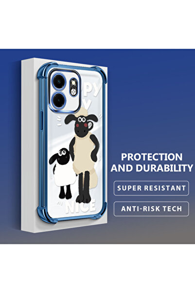 ucuc جراب حماية شفاف متوافق مع هاتف Infinix Hot 50i، مضاد للسقوط، حماية سميكة...