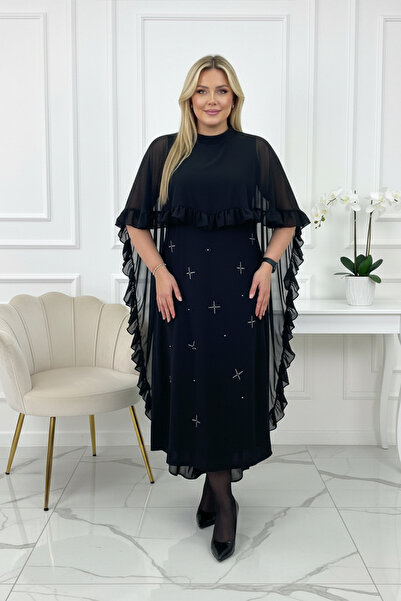 FLORANCE TEKSTİL MİLA BÜYÜK BEDEN ABİYE ELBİSE