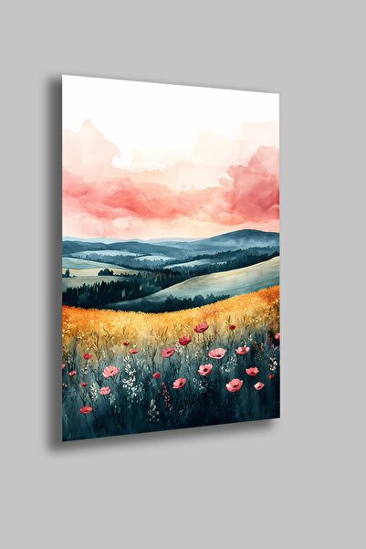 gxe.art Colecția de peisaje în acuarelă pastel |   Placă de sticlă temperată ...