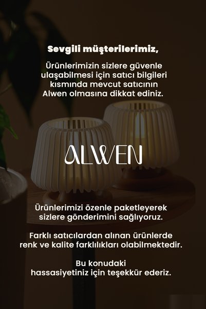 Alwen ORİON | Dekoratif Led Tealight Mumluk | Masaüstü Aydınlatma | 2'li Set | 7x7,5 cm