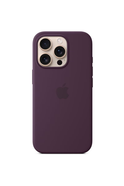 Apple Silicone Case with MagSafe for iPhone 16 Pro - Plum