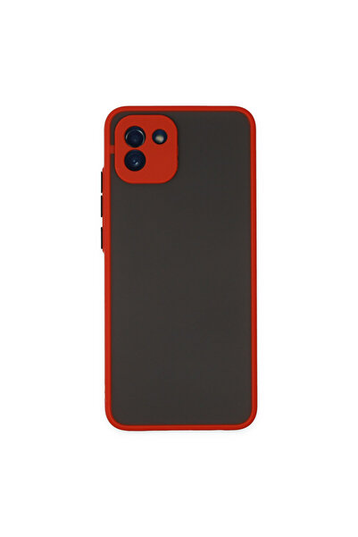 NewFace جراب سامسونج جالاكسي A03 غطاء سيليكون مونتريال - أحمر