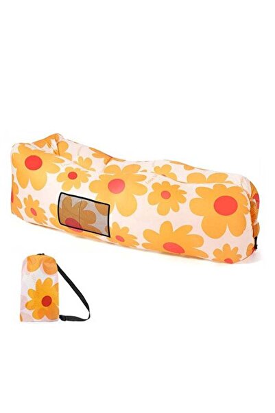 Generic Outdoor Inflatable Sofa Air Lounger for Camping & Beach, No Pump, Portable with Carry Bag, 150kg Cap